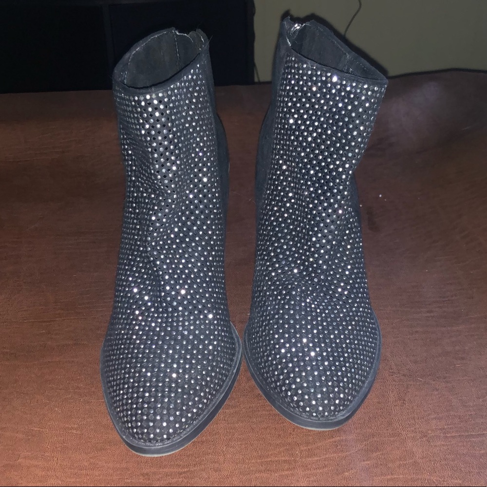 Madden Girl Women Black Ankle Boots